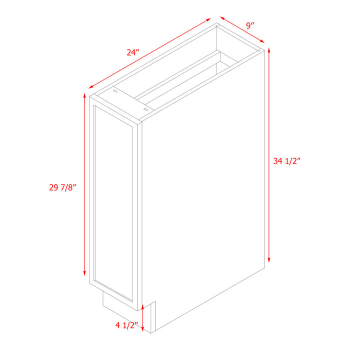 Shady Oak Wood Pull Out Base Cabinet 4
