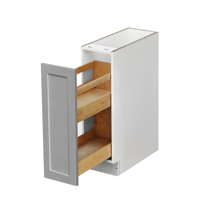 Mallorca Dolphin Gray Wood Pull Out Base Cabinet 2
