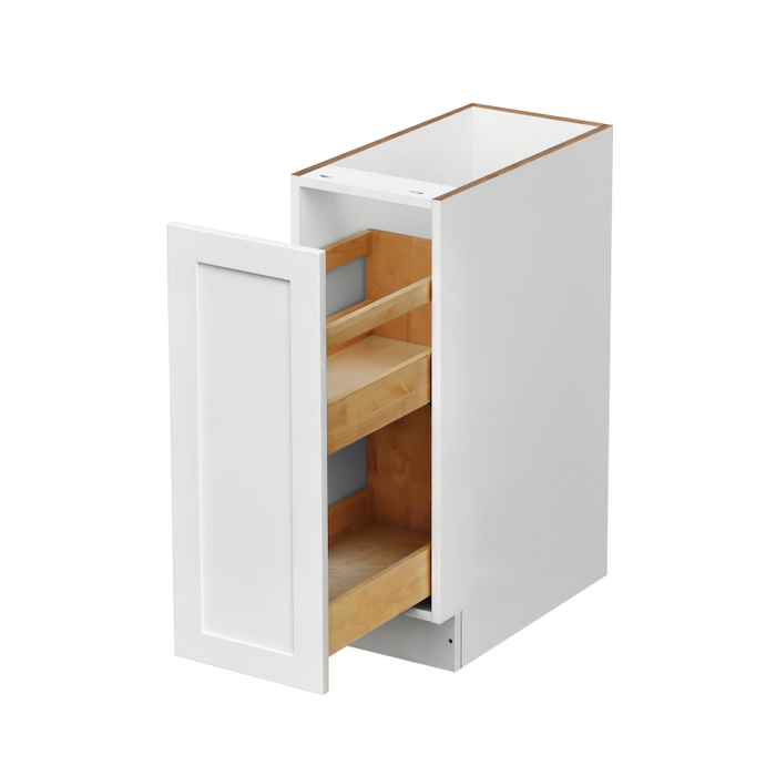 Mallorca White Wood Pull Out Base Cabinet 2