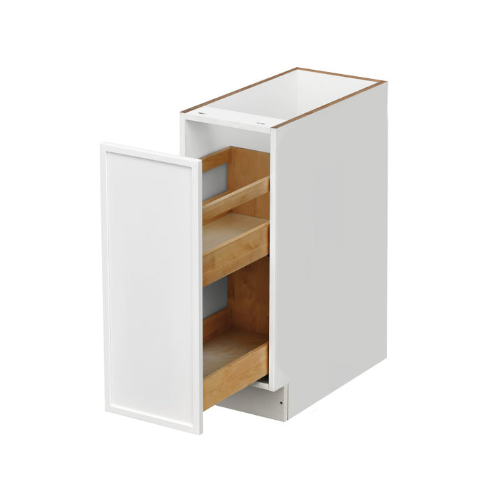 Shady White Wood Pull Out Base Cabinet 2
