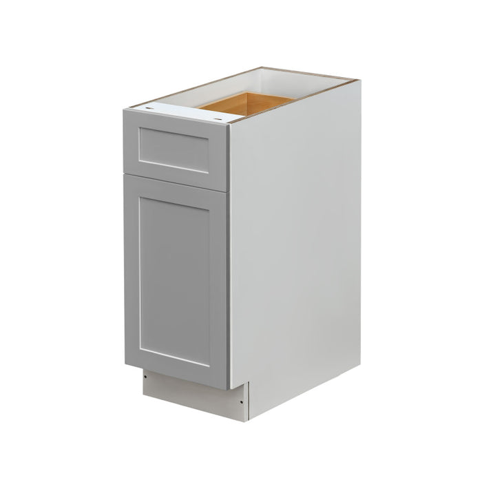 Mallorca Dolphin Gray Wood Trash Can Base Cabinet 1