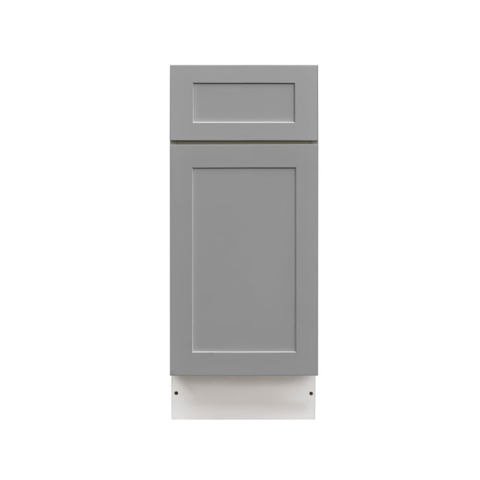 Mallorca Dolphin Gray Wood Trash Can Base Cabinet 3