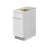 Shady White Wood Trash Can Base Cabinet 1