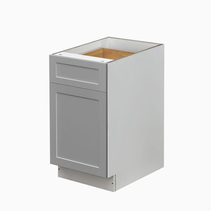 Mallorca Dolphin Gray Wood Trash Can Base Cabinet 1