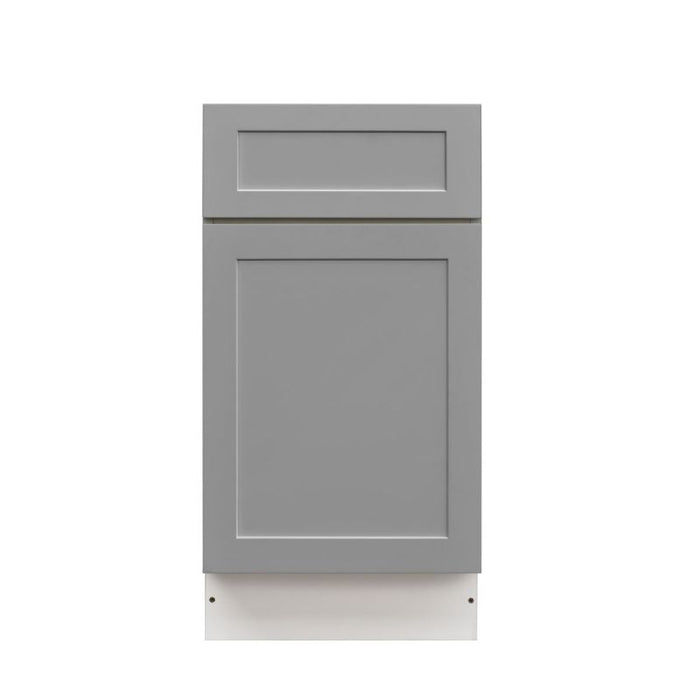 Mallorca Dolphin Gray Wood Trash Can Base Cabinet 3