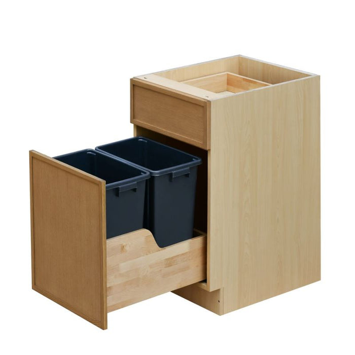 Shady Oak Wood Trash Can Base Cabinet 2