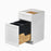 Mallorca White Wood Trash Can Base Cabinet 2