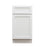 Mallorca White Wood Trash Can Base Cabinet 3