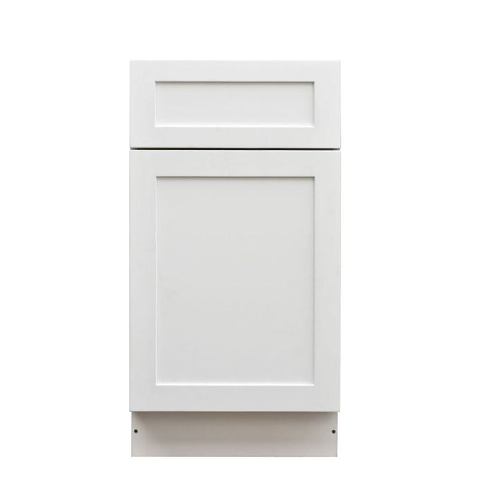 Mallorca White Wood Trash Can Base Cabinet 3