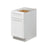 Mallorca White Wood Trash Can Base Cabinet 1
