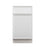 Shady White Wood Trash Can Base Cabinet 3