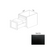 BTC18 Wood Raven Trash Can Base Cabinet Raven 1