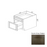 BTC18 Wood Storm Gray Shaker Trash Can Base Cabinet Storm Gray Shaker 1