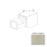 BTC18 Wood White Shaker Trash Can Base Cabinet White Shaker 1