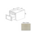 BTC18 Wood White Shaker Trash Can Base Cabinet White Shaker 1