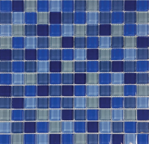 Aqua Color Blends Glass Bali KEEKELU Mosaic Glossy 1