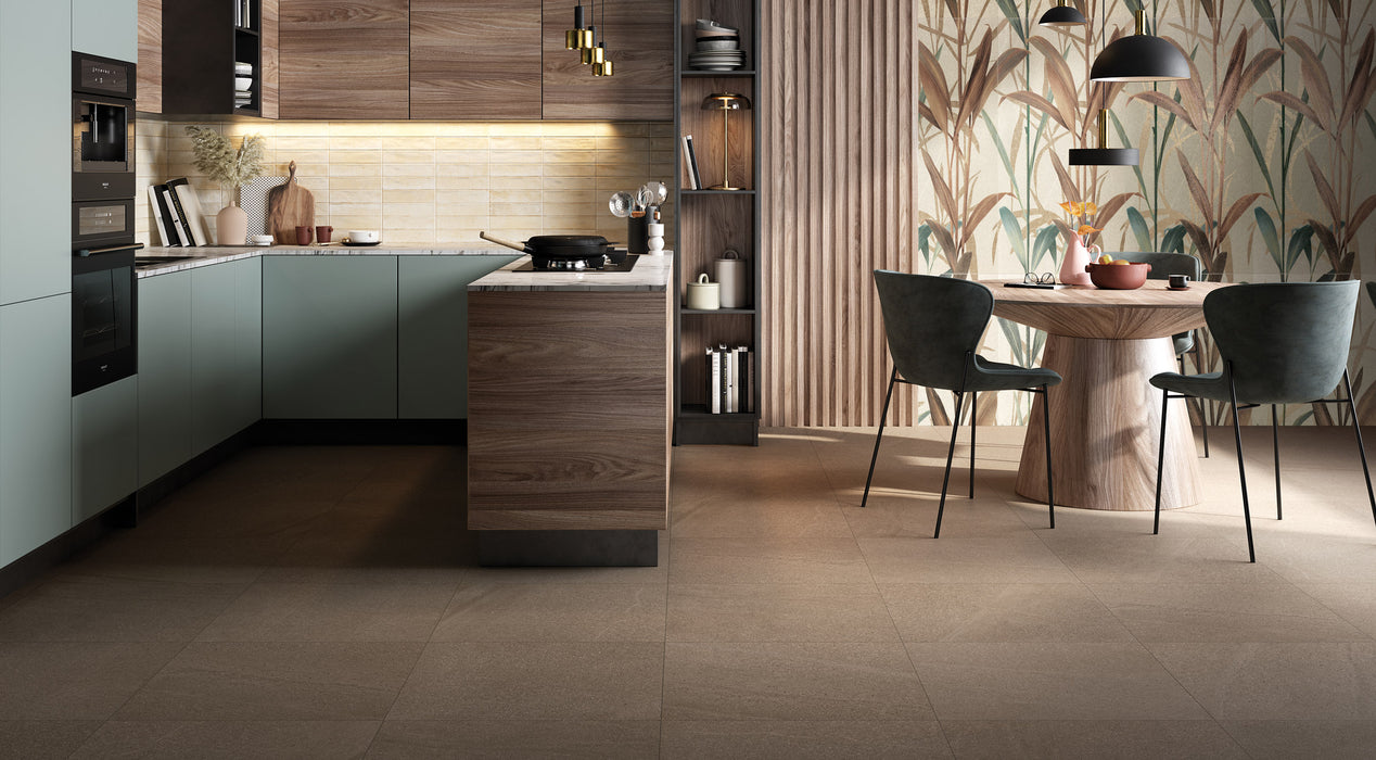 Baltic Taupe Porcelain Tile - 24" x 48" Honed