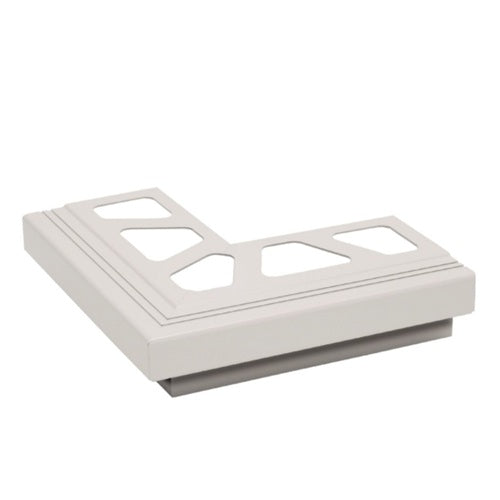Bara Rak Aluminum Bright White BW 90 Degree Outside Corner Color Coated Aluminum 1