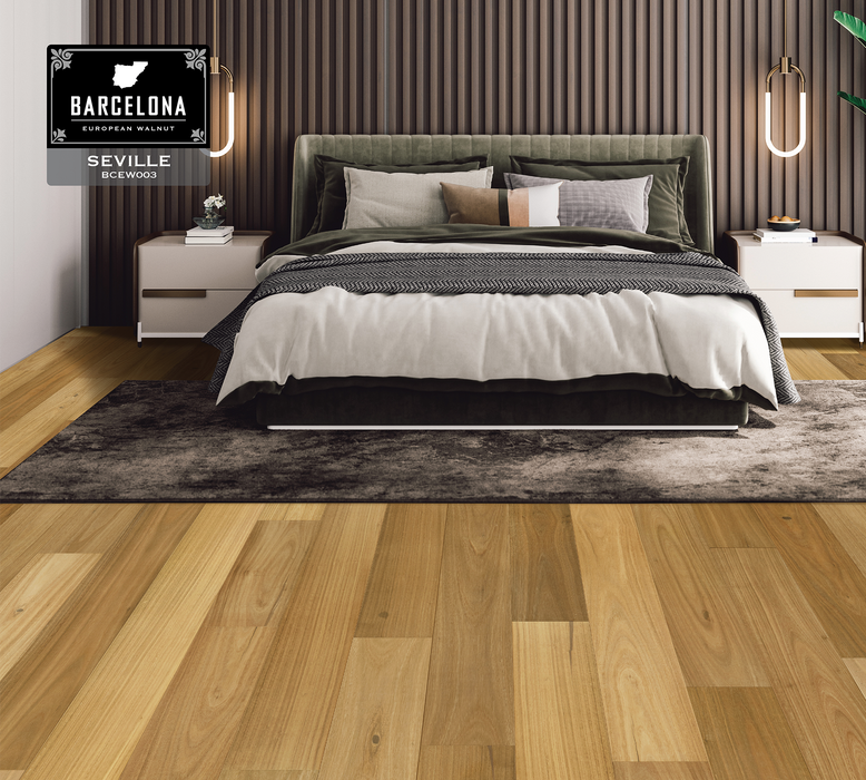 European Walnut Hardwood Seville Engineered Hardwood UV Urethane 2