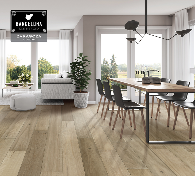 European Walnut Hardwood Zaragoza Engineered Hardwood UV Urethane 2