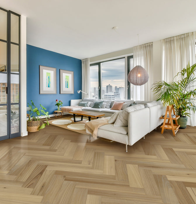 European Walnut Hardwood Villa Real Herringbone Engineered Hardwood UV Urethane 2