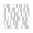 Geometro Barcode Puzzle Matte Recycled Glass Mosaic - 11 3/4" x 12" x 1/4"