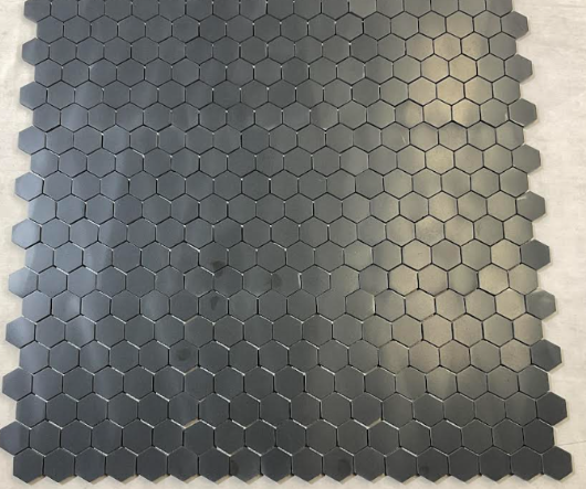 Basalt Dark Basalt Mosaic - 2" Hexagon Honed 2