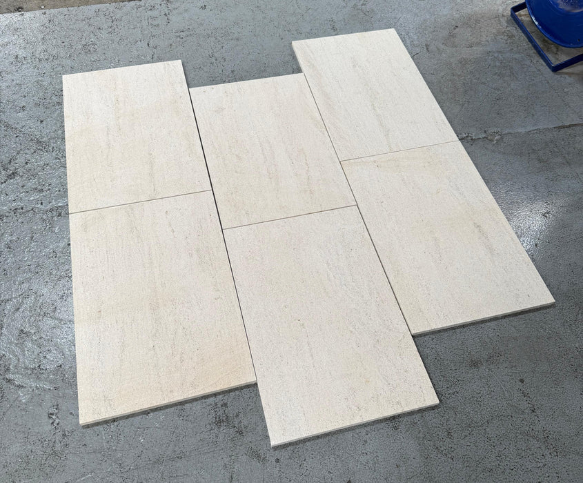 Beaumaniere Limestone Tile - 12" x 24" Brushed