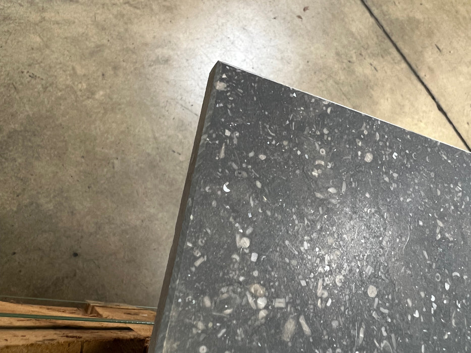 Brushed Belgian Blue Limestone Tile - 12" x 24"