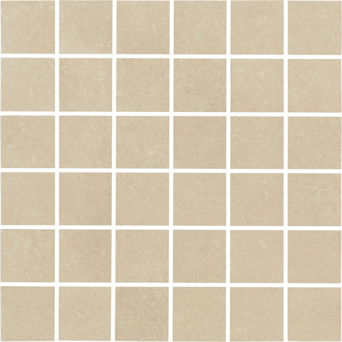 Full Sheet Sample - Belgique Beach Porcelain Mosaic - 12" x 12" x 8 MM Matte