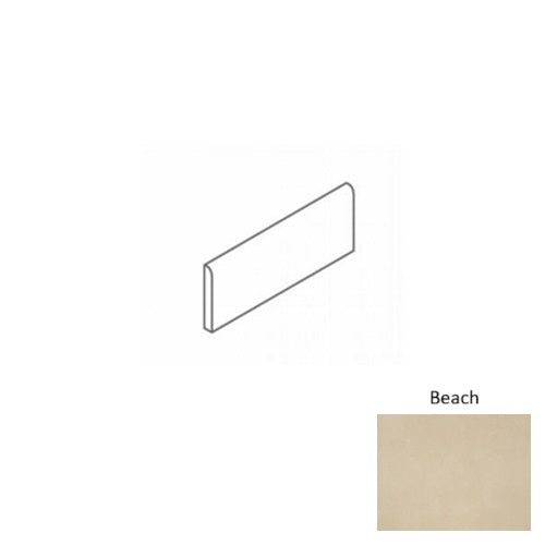 Full Liner Sample - Belgique Beach Porcelain Bullnose - 3" x 12" x 8 MM Matte