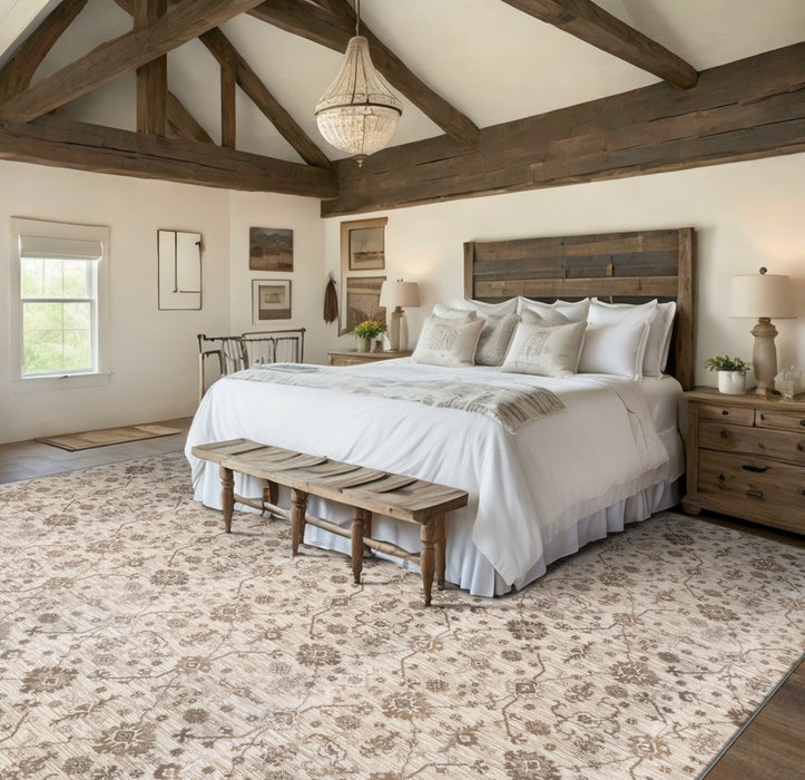 Bellalina Polypropylene & Polysilk Creme 33332 Carpet Textured 2