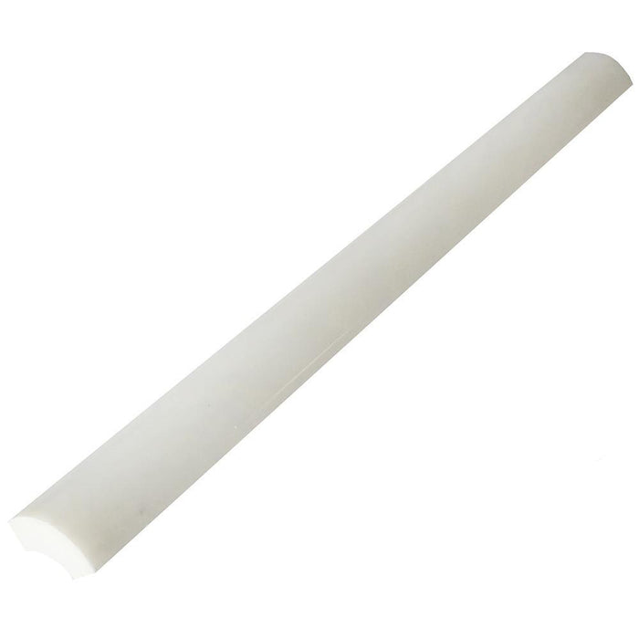 Full Liner Sample - Bianco Bello Marble Pencil - 0.5" x 12" x 3/4" Polished