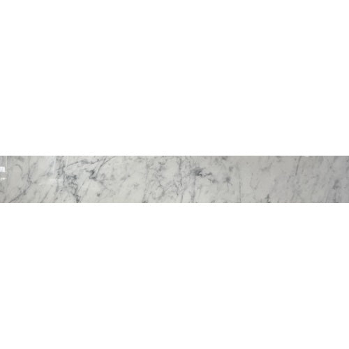 Bianco Carrara Polished Marble Threshold - 6" x 36"