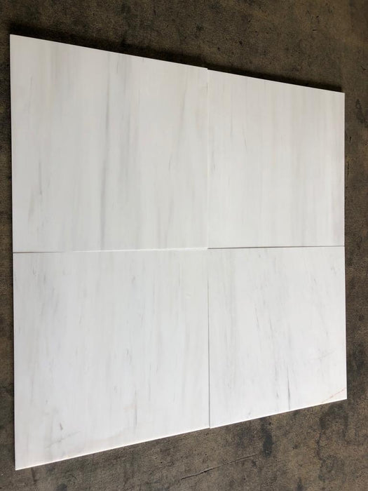 Bianco Dolomite Marble Tile - Polished