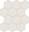 Full Sheet Sample - Biancospino Hexagon Porcelain Mosaic - 11.5" x 12.25" x 9 MM Matte