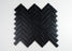 Black Porcelain Mosaic - 1" x 3" Herringbone