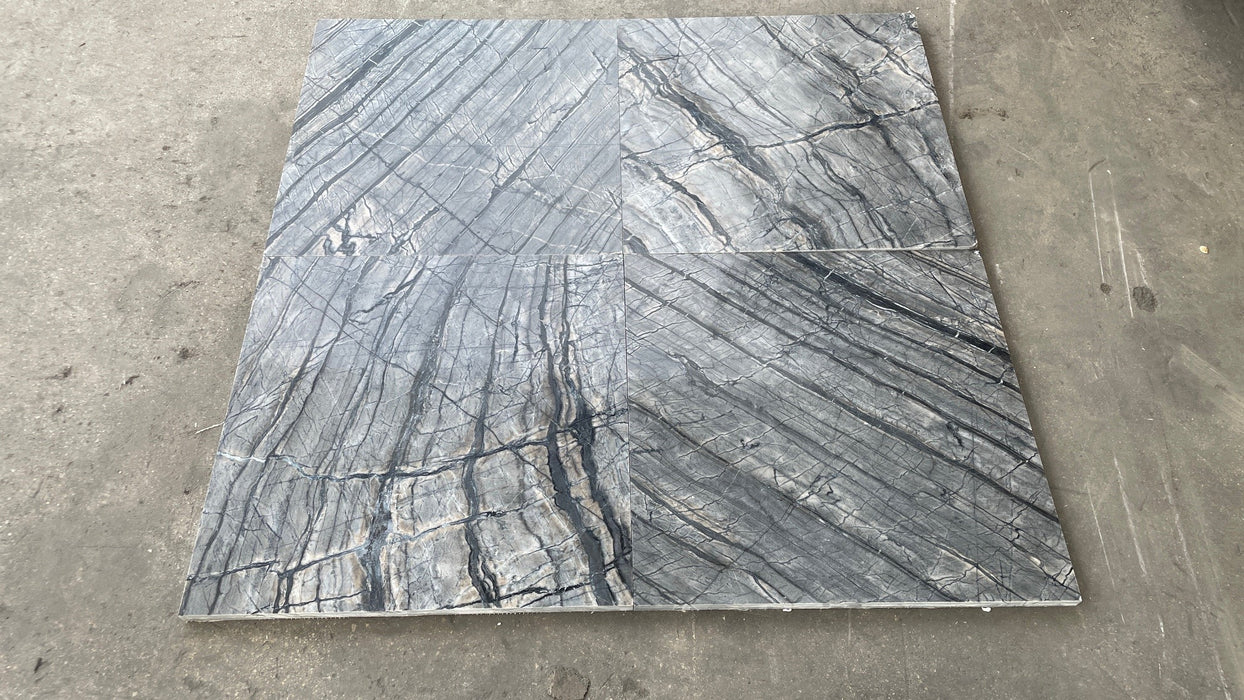 Black Forest Polished Marble Tile - 18" x 18" x 5/8"