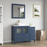 CVC Solid Wood Blue Bathroom Cabinet Blue
