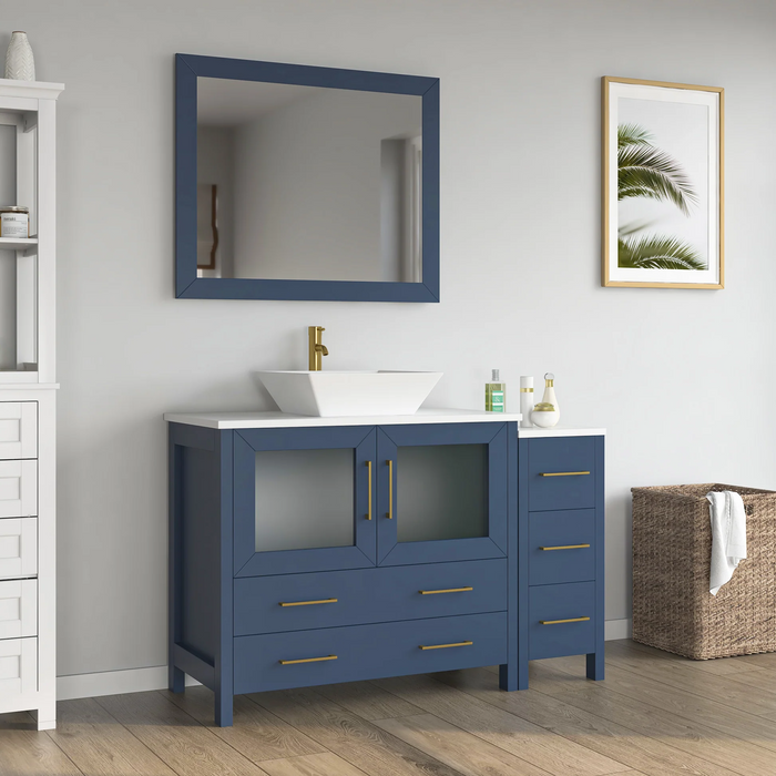 CVC Solid Wood Vintage Green Bathroom Cabinet Vintage Green