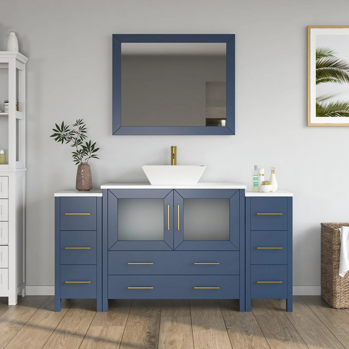 CVC Solid Wood Vintage Green Bathroom Cabinet Vintage Green