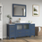 CVC Solid Wood Vintage Green Bathroom Cabinet Vintage Green