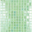 Full Sheet Sample - Aquatica Glow Blue / Green Glow Mosaic - 1" x 1" Glossy