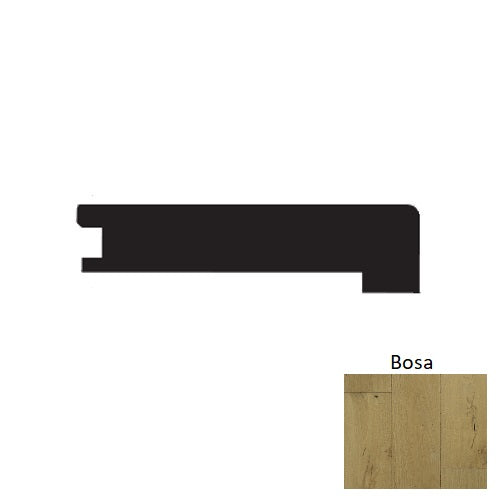 Mediterranean Wood Bosa Square Flush Stair Nose Wire Brushed 1