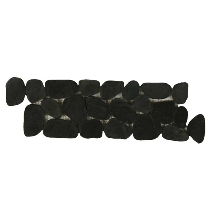 Botanny Bay Pebbles Stained Black Q404