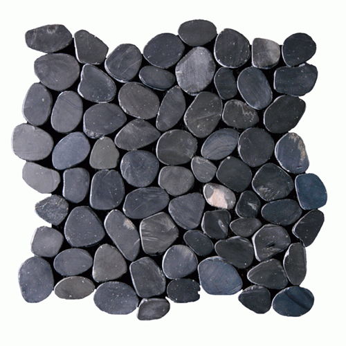 Botanny Bay Pebbles Stained Black Q204