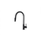 Bow Brass Matte Black Kitchen Faucet Matte Black 1