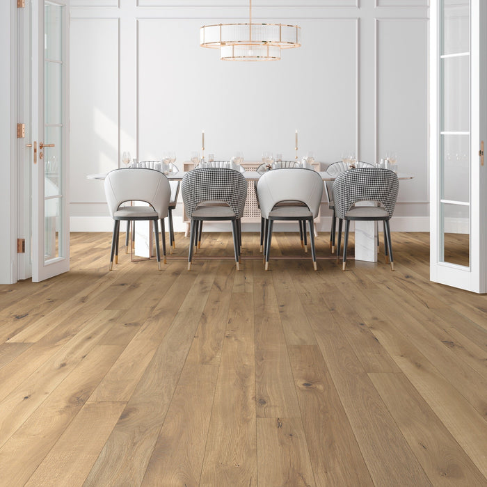 French White Oak Hardwood Ambre Engineered Hardwood Wire Brushed and Ultra Low Gloss 2