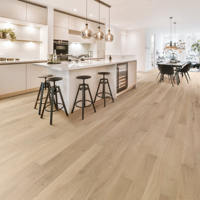 French White Oak Hardwood Aristide Engineered Hardwood Wire Brushed and Ultra Low Gloss 2