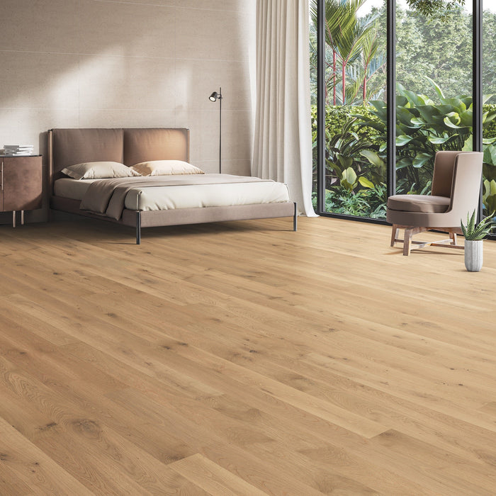 French White Oak Hardwood Vidal Engineered Hardwood Wire Brushed and Ultra Low Gloss 2
